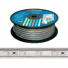 Светодиодная лента  ULS-2835-120LED/m-10mm-IP67-220V-10W/m-50M-3000K бобина