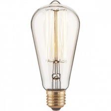 Ретро лампочка накаливания Эдисона  ST64 60W E27