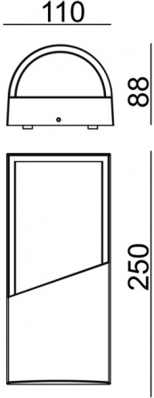 Настенный светильник уличный 30004 30004W/01 фото 3