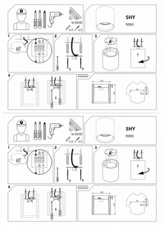 Точечный светильник Shy 9393 фото 2