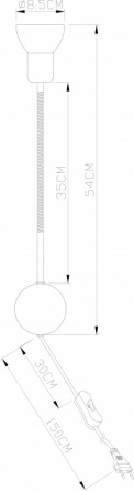 Бра Falena A3116AP-1AB фото 2