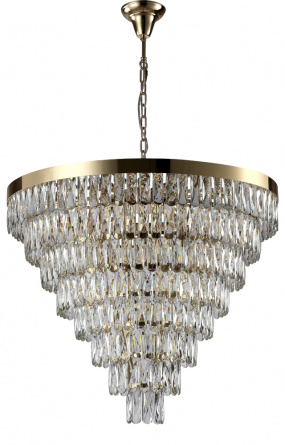 Люстра Crystal Lux ABIGAIL SP22 D820 GOLD/TRANSPARENT фото 1