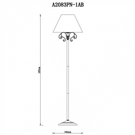 Торшер Charm A2083PN-1AB фото 2