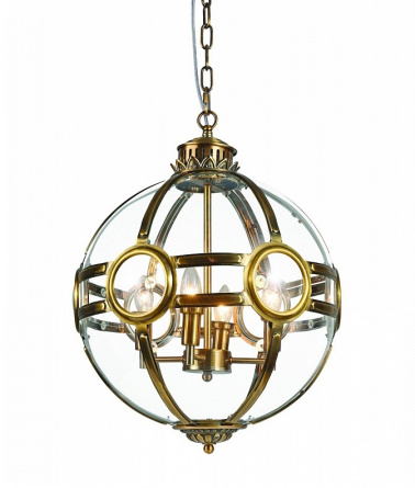 Подвесная люстра Hagerty KG0516P-4 antique brass фото 1
