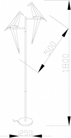 Торшер Birds V3075-2TL фото 2