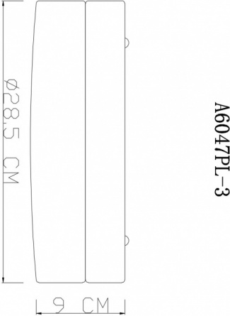 Потолочный светильник Aqua-tablet A6047PL-3CC фото 2