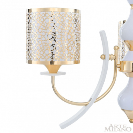 Подвесная люстра Florentia-6067 306067/3 Wh/Gd фото 2