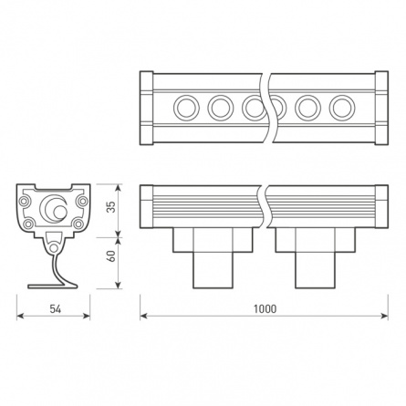 Прожектор уличный LINE WALLWASHER 024307 фото 3