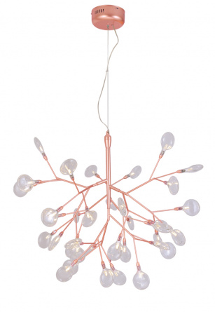 Светильник подвесной Crystal Lux EVITA SP36 COPPER/TRANSPARENT фото 1
