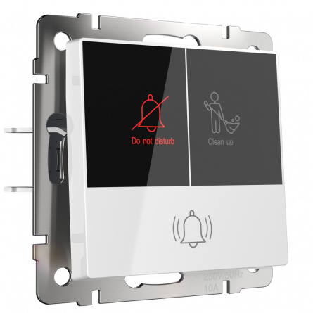 Кнопка звонка Встраиваемые механизмы белые W1114601 фото 1