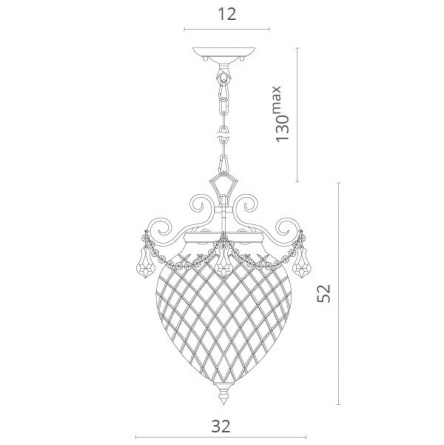 Подвесной светильник Reggia 1150/02 SP-3 фото 3