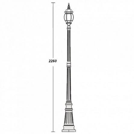 Наземный фонарь  83409S Gb фото 2