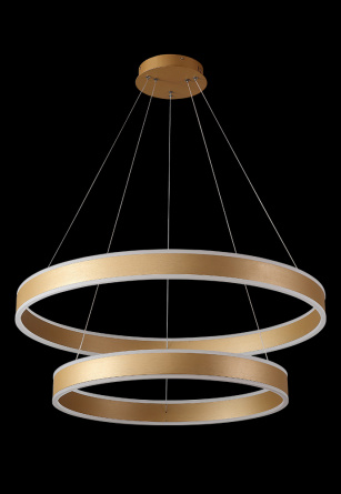 Люстра Crystal Lux MUCHOS SP123W LED D600+800 GOLD фото 3