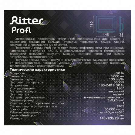 Прожектор уличный PROFI 53408 6 фото 2