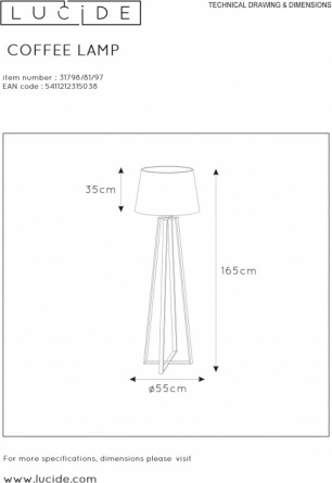 Торшер Coffee Lamp 31798/81/97 фото 3
