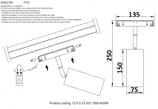 Crystal Lux Technical (CLT) CLT 0.33 019 8W BS 4000K фото 167