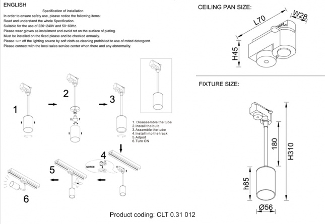 Crystal Lux Technical (CLT) CLT 0.33 019 8W BS 4000K фото 245
