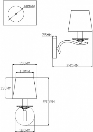 Бра Silvestor V2550-1W фото 2