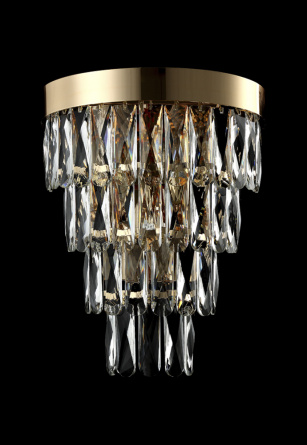 Бра Crystal Lux ABIGAIL AP3 GOLD/TRANSPARENT фото 3