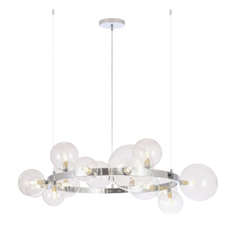 Люстра Crystal Lux AGATA SP15 V2 CHROME/TRANSPARENTE фото 2