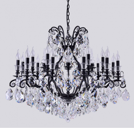 Люстра Crystal Lux MAGNIFICO SP19 BLACK/TRANSPARENT фото 3