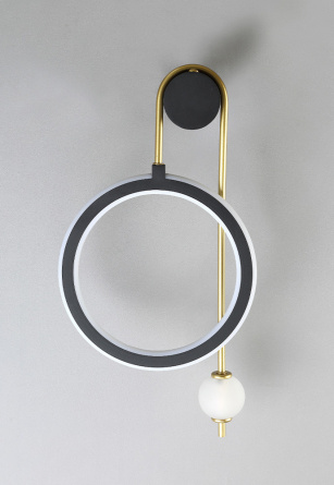 Бра Crystal Lux CORIDA AP25W LED BLACK/GOLD фото 5