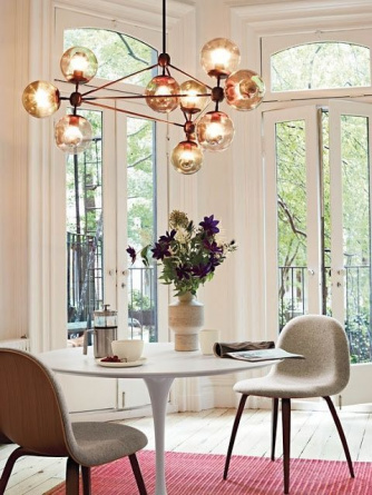 Люстра Modo Chandelier 10 Globes Black фото 5