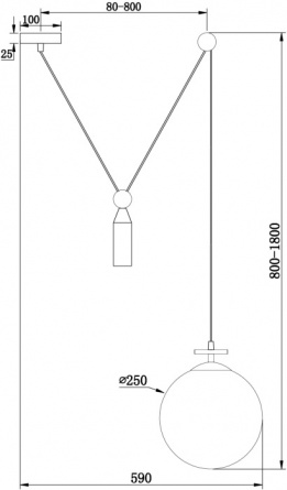 Подвесной светильник Impulse FR5221PL-01BS фото 2