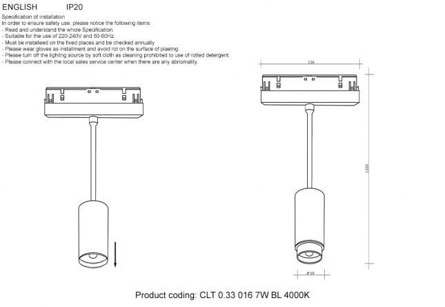 Crystal Lux Technical (CLT) CLT 0.33 019 8W BS 4000K фото 213